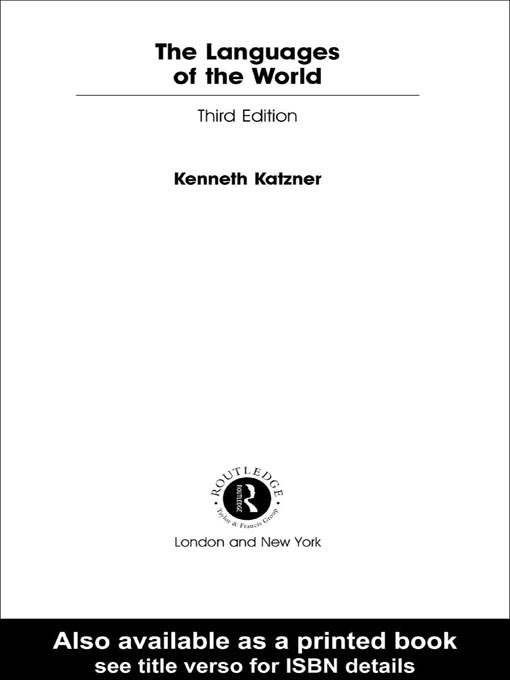 Cover image for The Languages of the World
